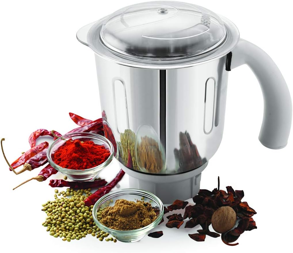 750W Wet & Dry Mixer Grinder with 3 Stainless Steel Jars O90384
