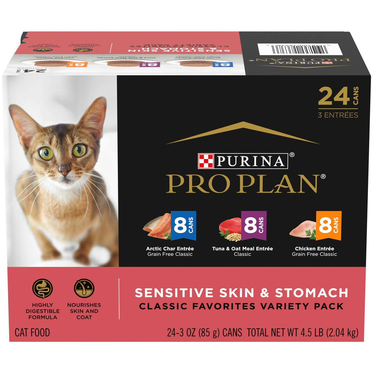 Sensitive Skin and Stomach Wet Cat Food Variety Pack F140