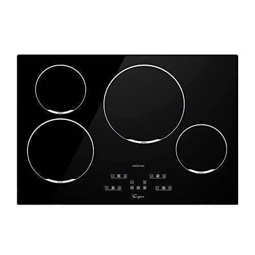 30 Inch Black Vitro Ceramic Glass Induction Cooktop with 4 Elements J500008