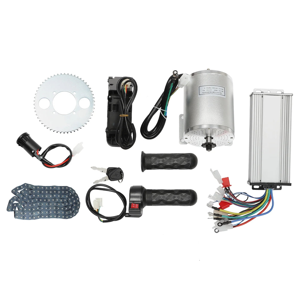 48-72V 3000W Brushless Motor Kit with Controller and Throttle J332