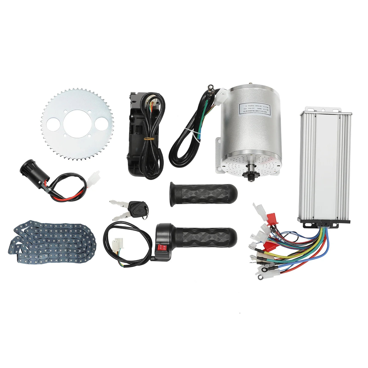 48-72V 3000W Brushless Motor Kit with Controller and Throttle J332