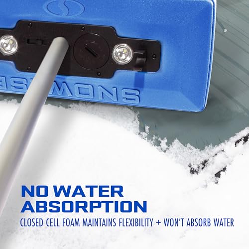 18-Inch Foam Head Snow Broom and Ice Scraper B805221