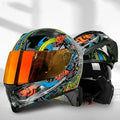 Flip up Front Motorcycle Helmet, Night Vision Modular Integrated Helmet, Lightweight Helmet U674