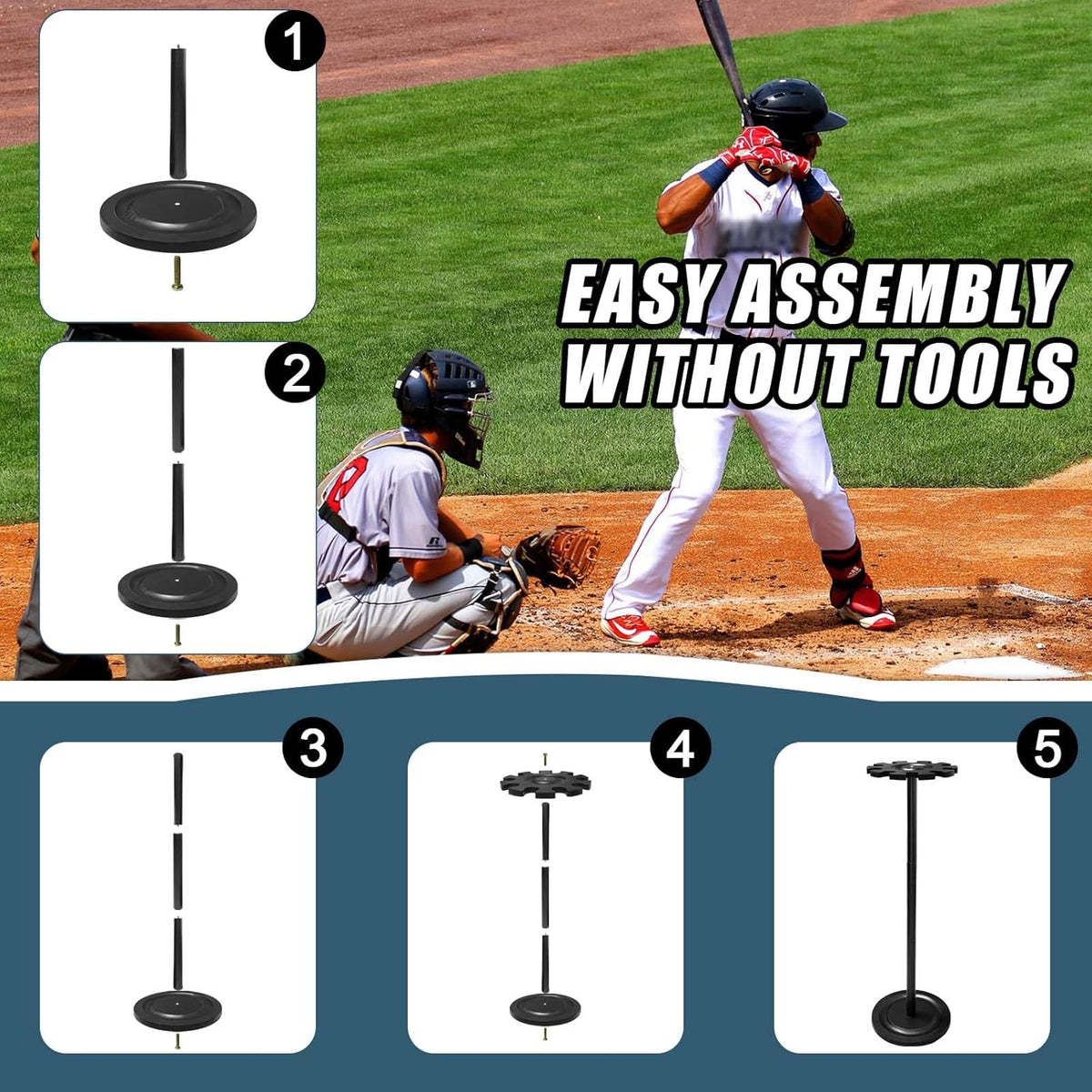Wooden Baseball Bat Storage Rack Holds 10 Bats O920381