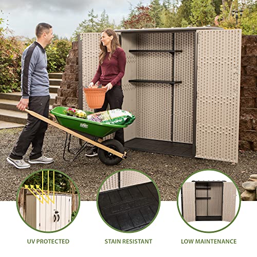 Vertical Storage Shed, Desert Sand U2755