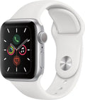Silver Aluminum Case 40mm Smartwatch with White Sport Band P144339