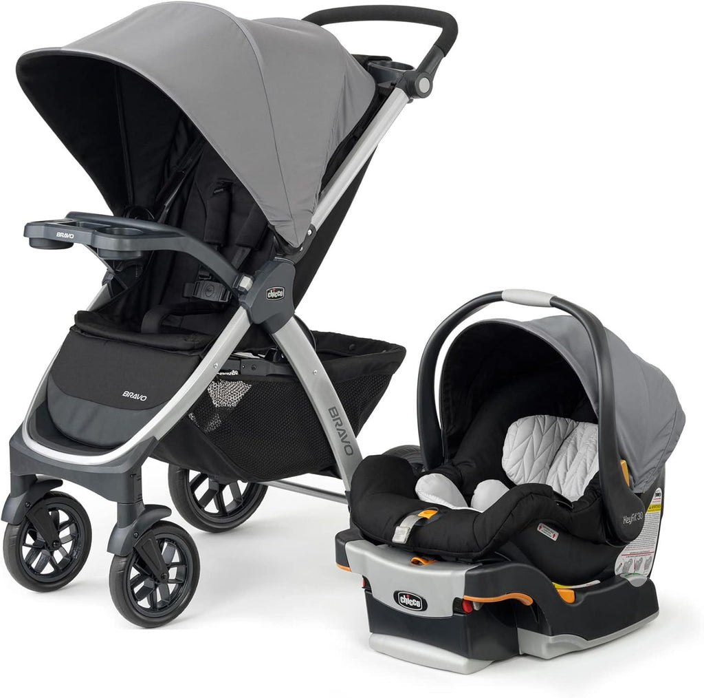 3-in-1 Travel System Stroller with Infant Car Seat and Base, Camden/Black & Grey H679656