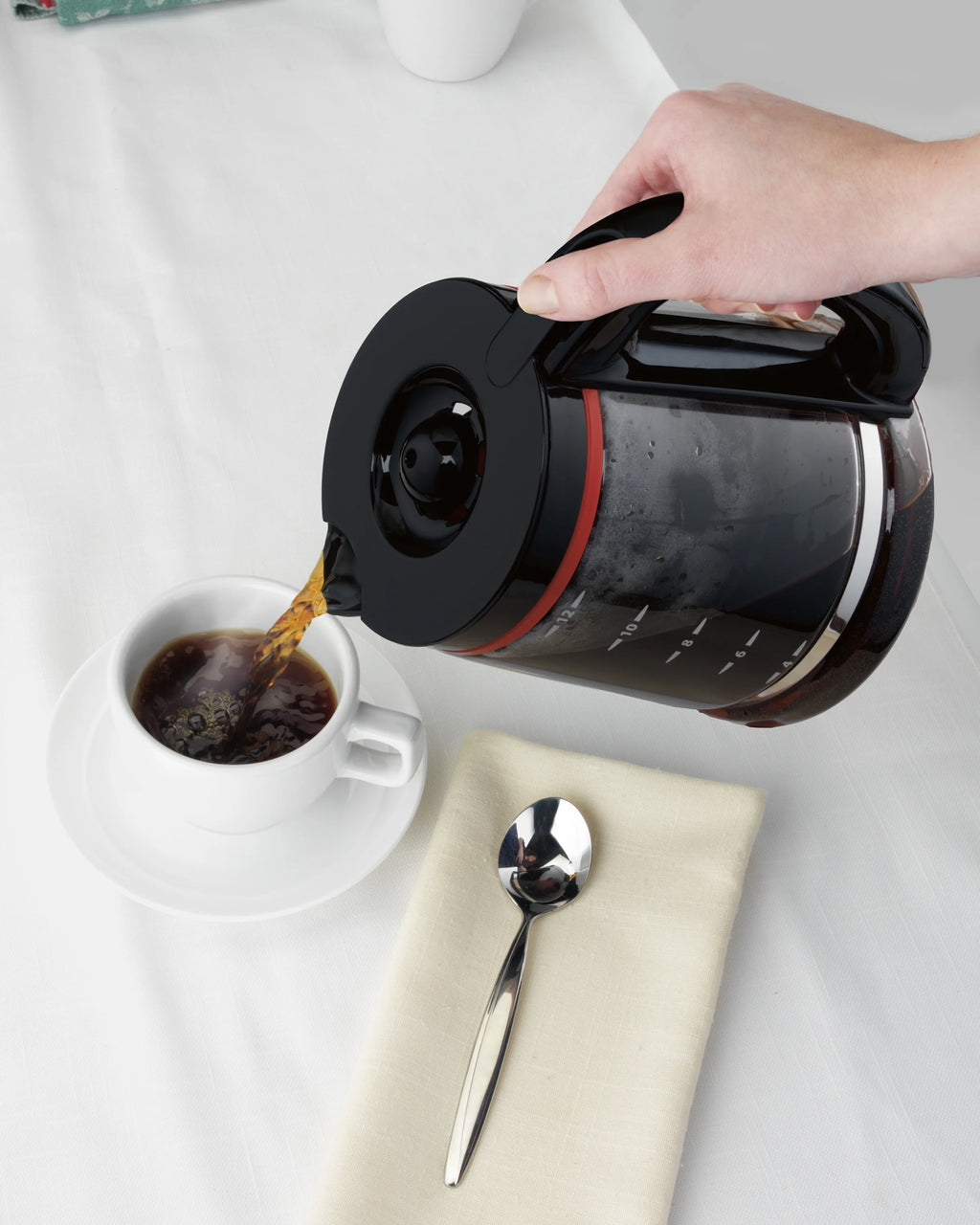 12 Cups Black Programmable Coffee Maker J620