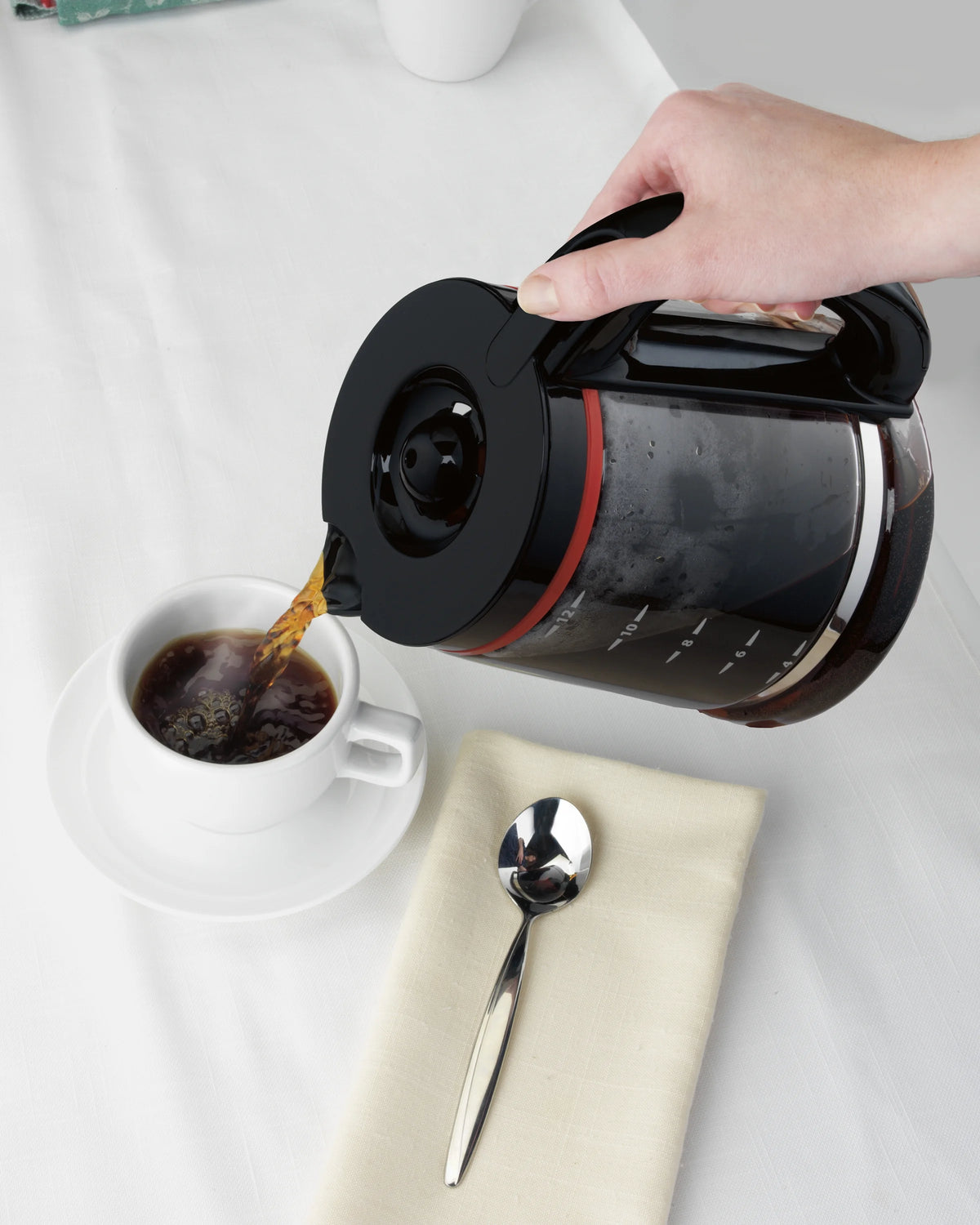12 Cups Black Programmable Coffee Maker J620