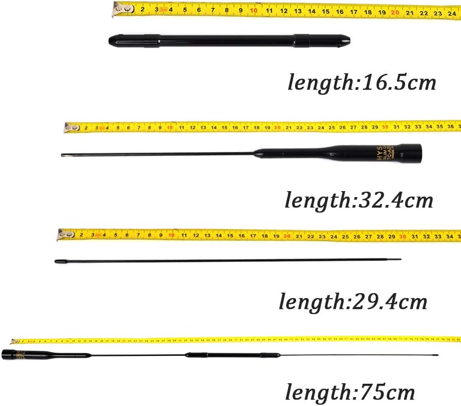 2meter 70cm Mobile Radio Antenna 29.5inch 144/430MHz PL259 Connector Pack of 2 Y4877