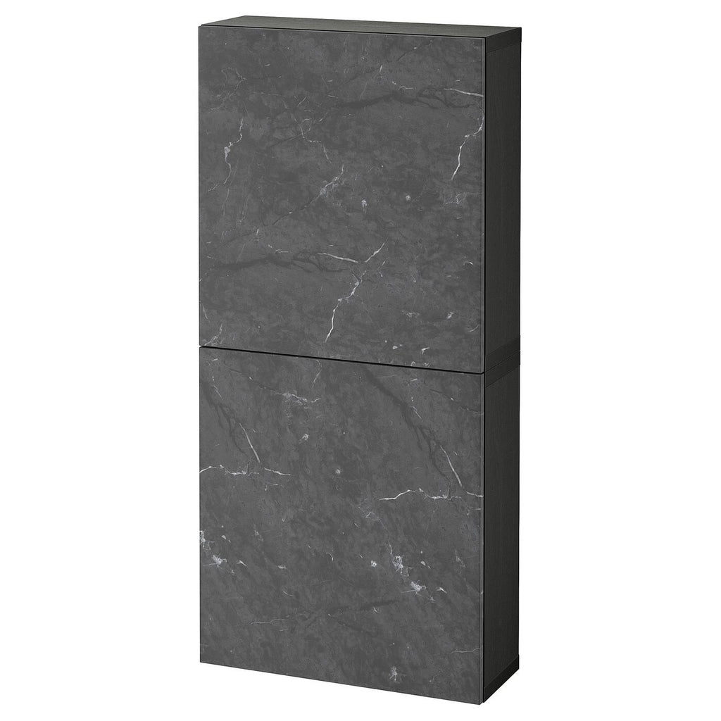 Black-Brown Wall Cabinet with 2 Doors Z3888
