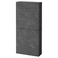 Black-Brown Wall Cabinet with 2 Doors Z3888