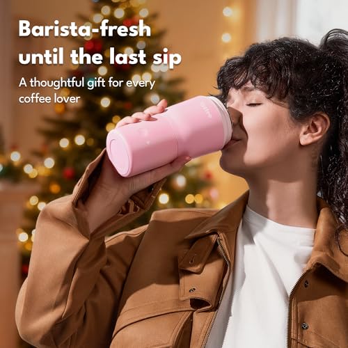 Pink 12oz Heated Travel Mug I19756