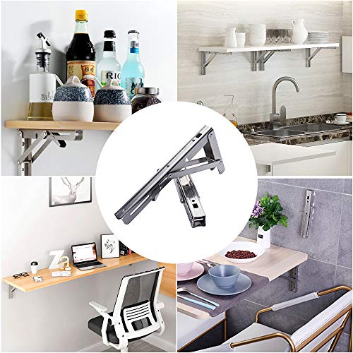 Folding Shelf Brackets Heavy Duty Stainless Steel G8738