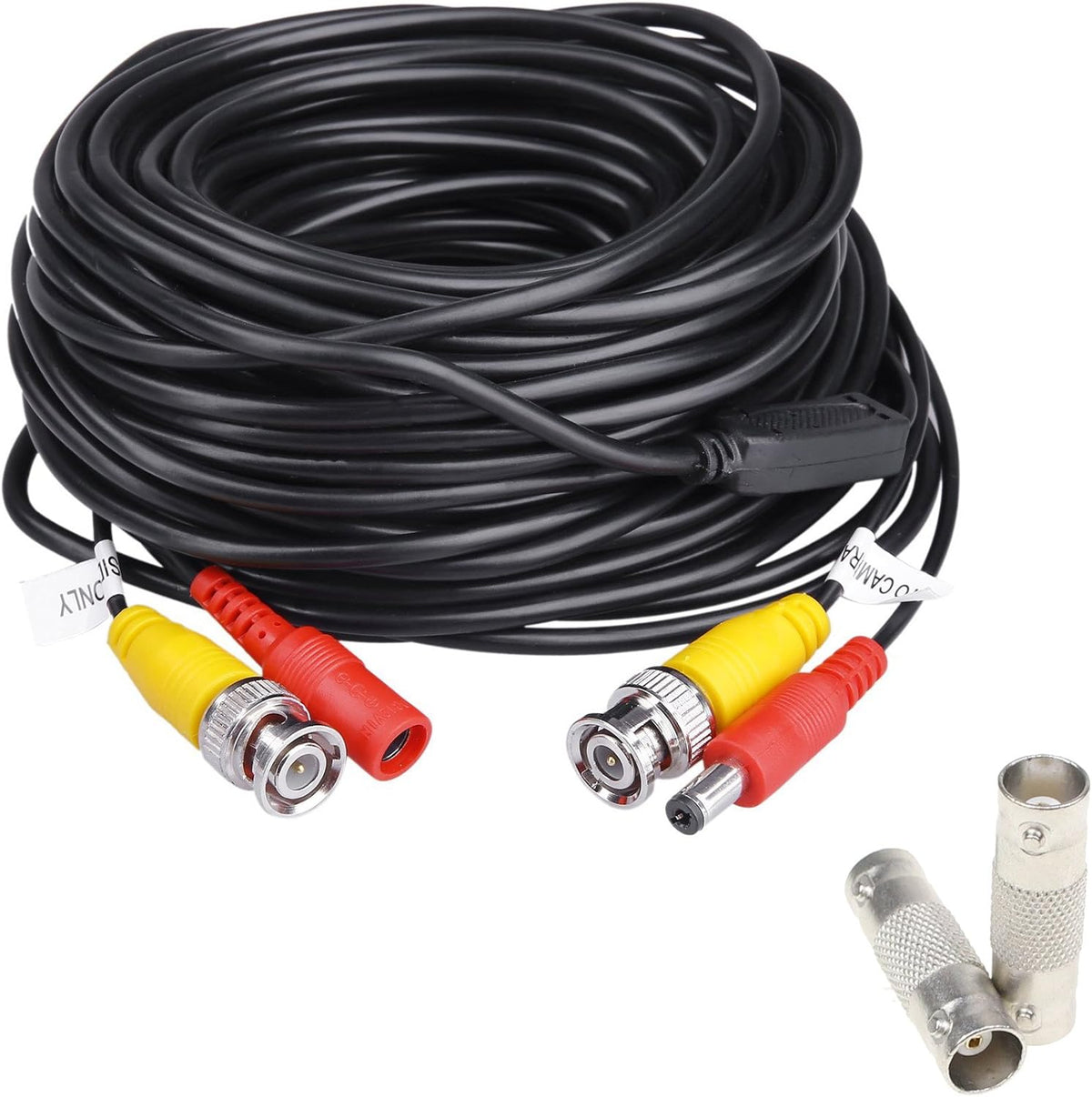 150 Feet Siamese BNC Video and Power Cable with Two Female Connectors N3069