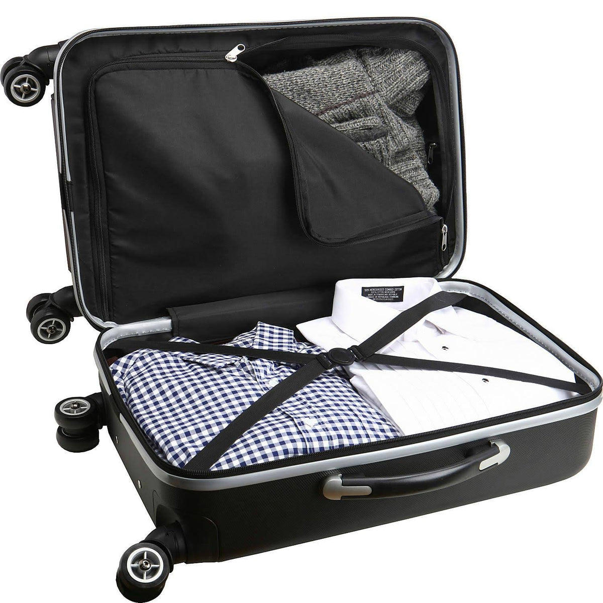 Black 20 inch Carry on Hardcase Spinner U7464
