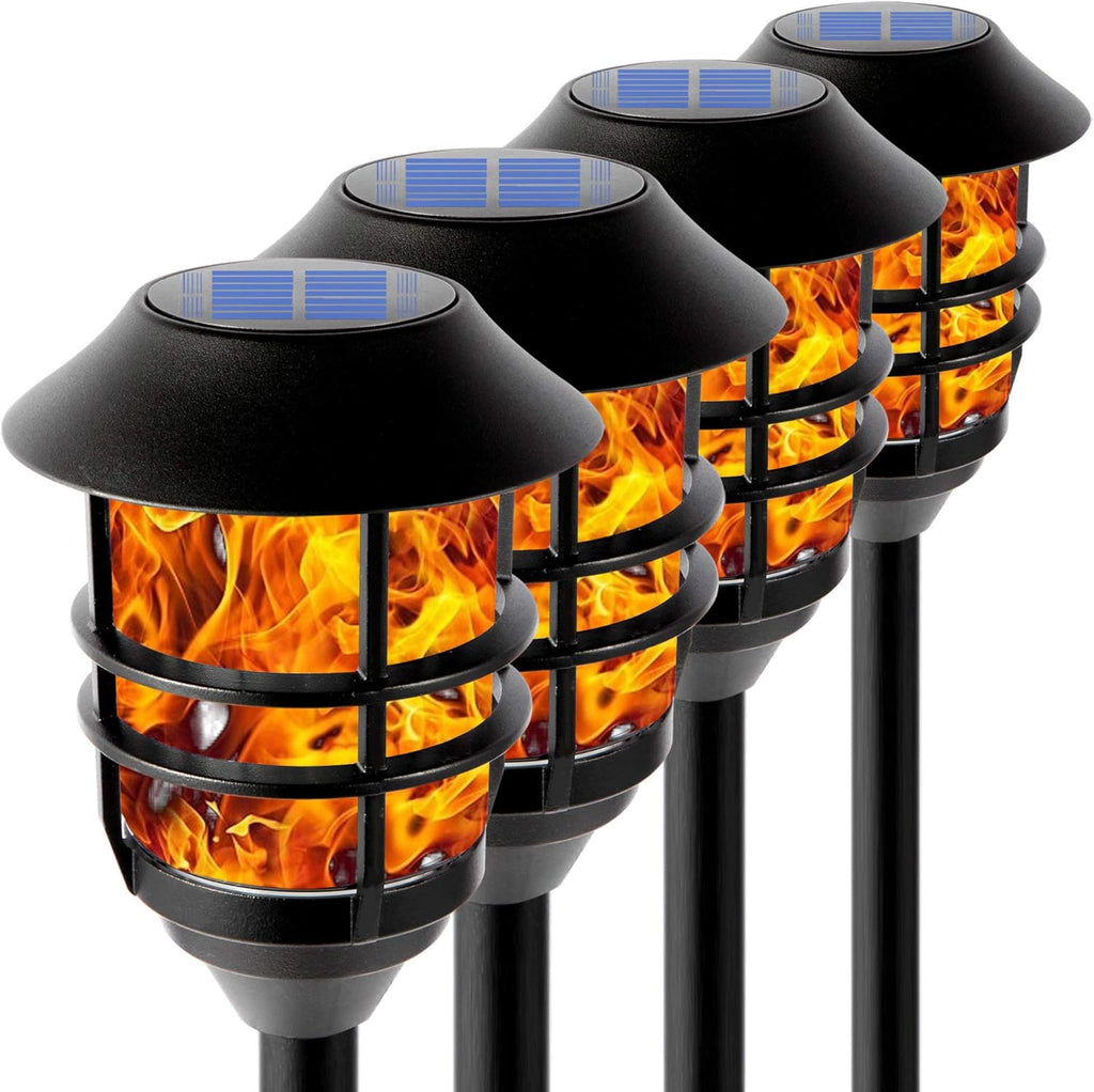 Waterproof LED Metal Solar Pathway Lights 4 Pack V55643