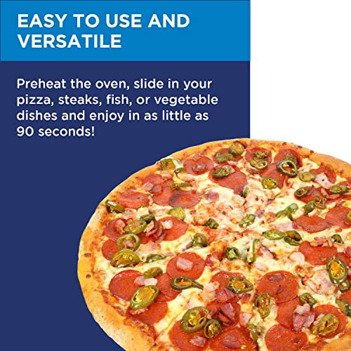 Electric Pizza Oven with 12 Inch Ceramic Stone, Stainless Steel C350614