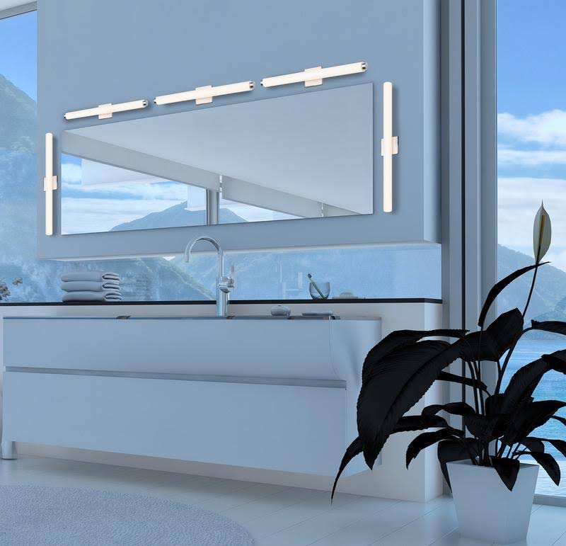 Satin Nickel LED Bath Bar N15751