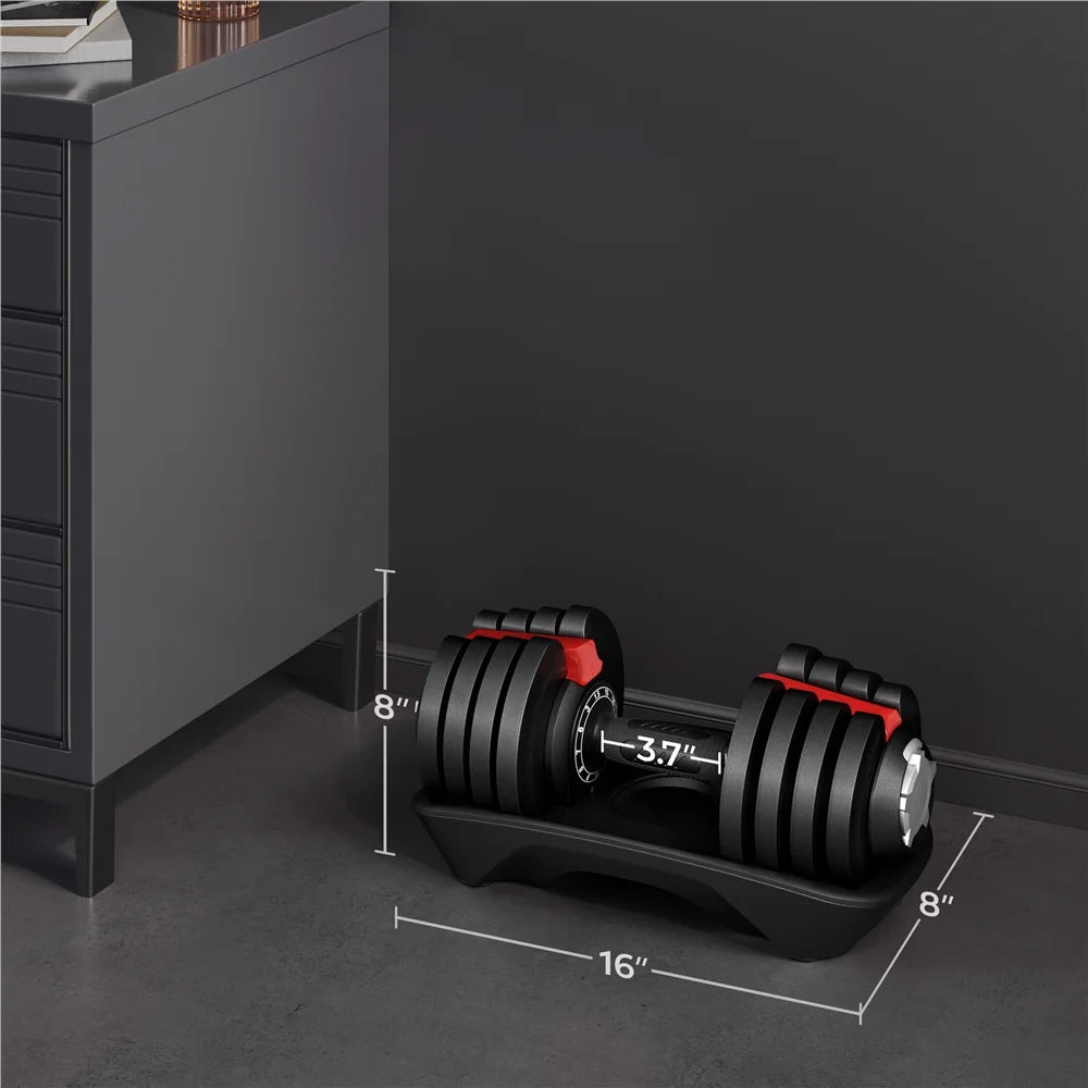 3-40lb 12-in-1 Quick-adjust Dumbbell Weights K627376