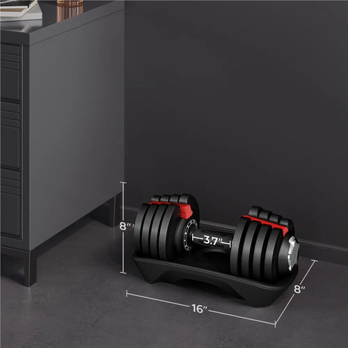 3-40lb 12-in-1 Quick-adjust Dumbbell Weights K627376