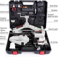 3 Ton 12v Scissor Lift Jack Set with Impact Wrench and Tire Inflator Pump N460