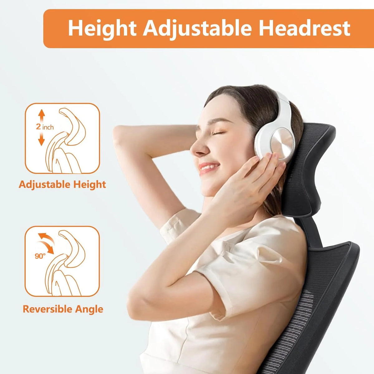 Ergonomic Office Chair with Lumbar Support Black G9386