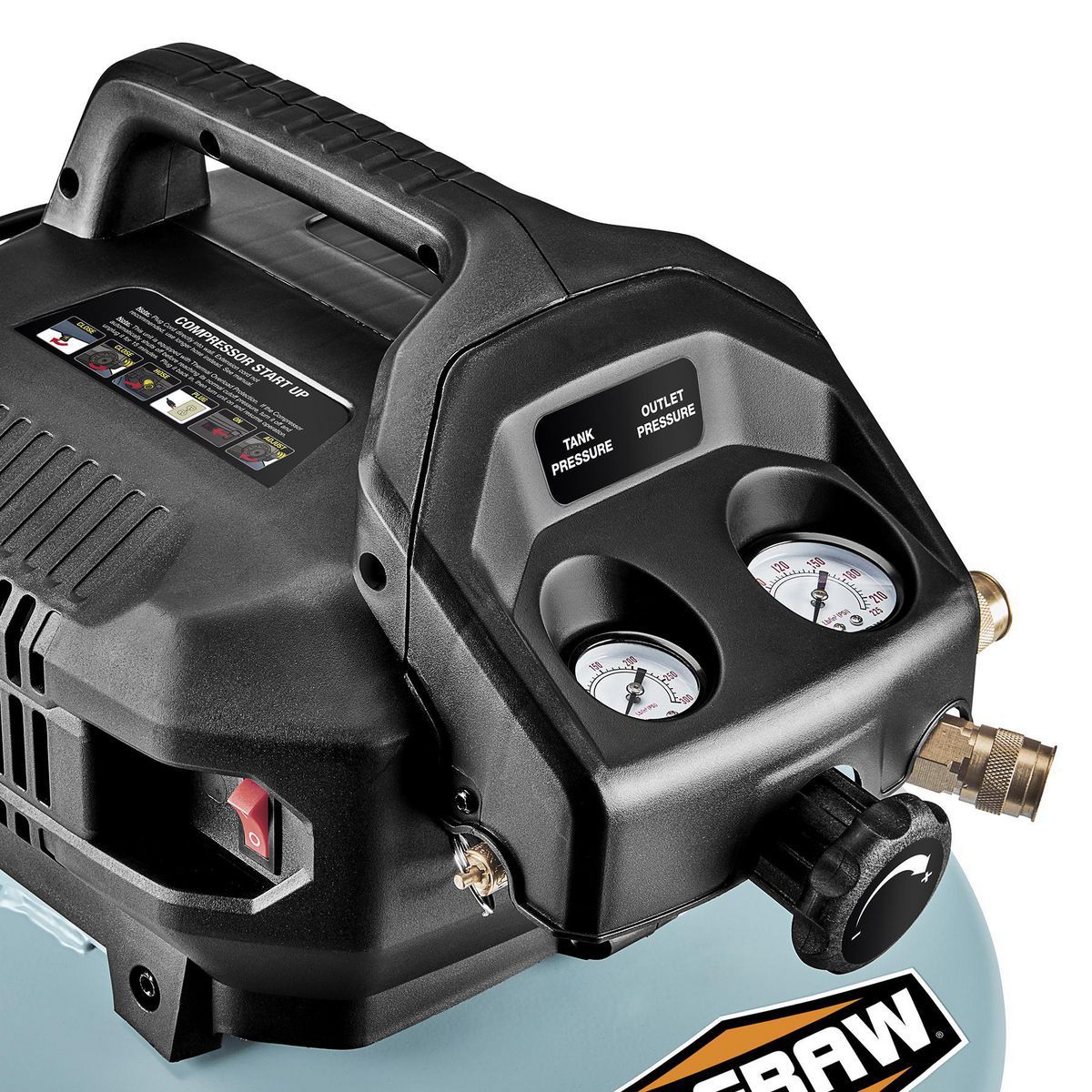 6 Gallon 150 PSI Oil-Free Pancake Air Compressor Q41457