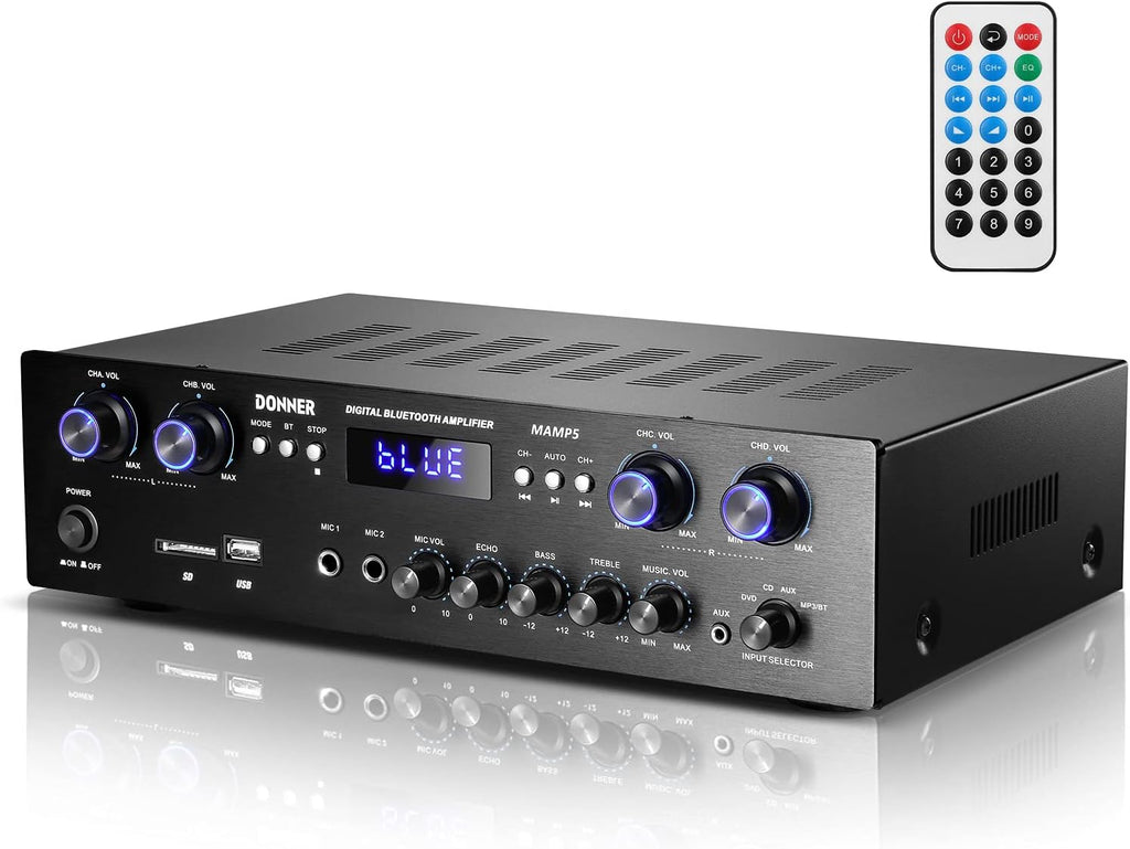 4 Channel 440W Peak Power Stereo Audio Amplifier Receiver Z617705