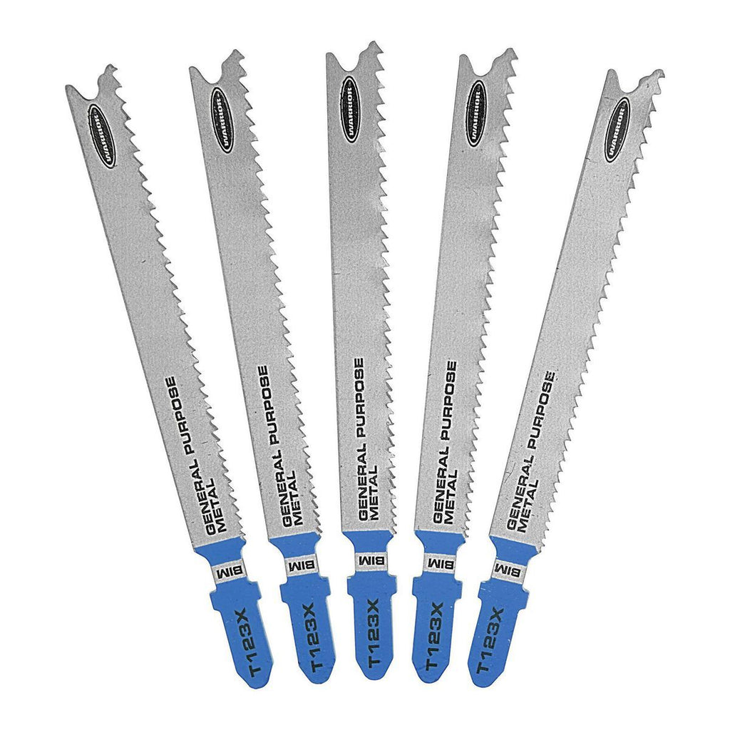 10 TPI T-shank High Speed Steel Jig Saw Blades, 5-Pack K2274