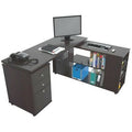 Espresso Reversible L-Shape Desk T725219