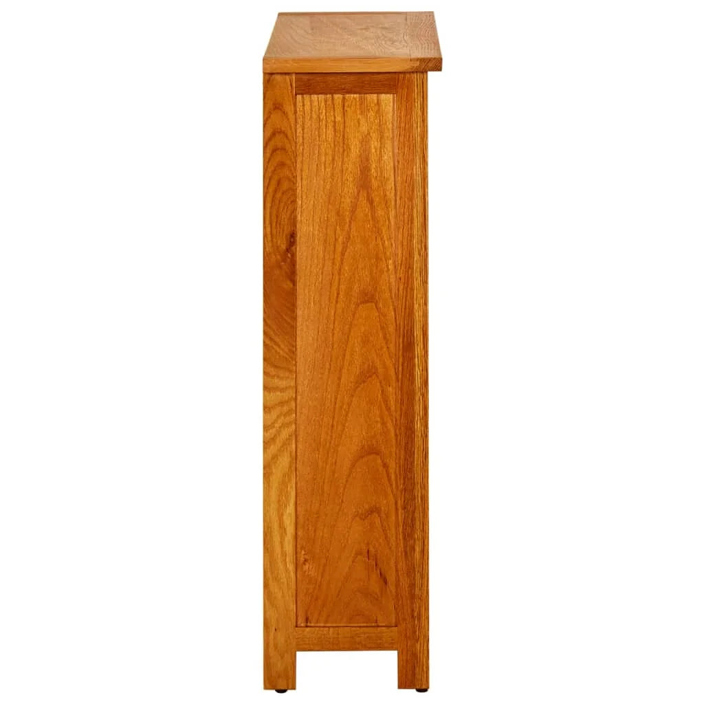3-Tier Solid Oak Wood Bookcase S437
