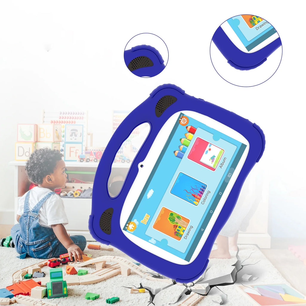 7 inch Kids Tablet with Protective Case 2GB RAM 32GB ROM D7014