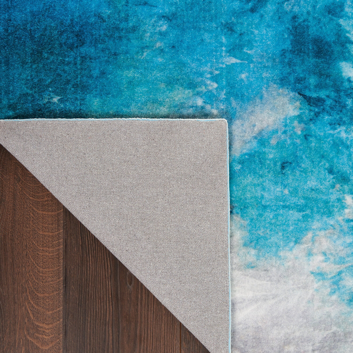 Seafoam Green Fabric Indoor Rug S1330