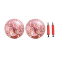 4 Pcs Glitter Ball and Pump Set S31155