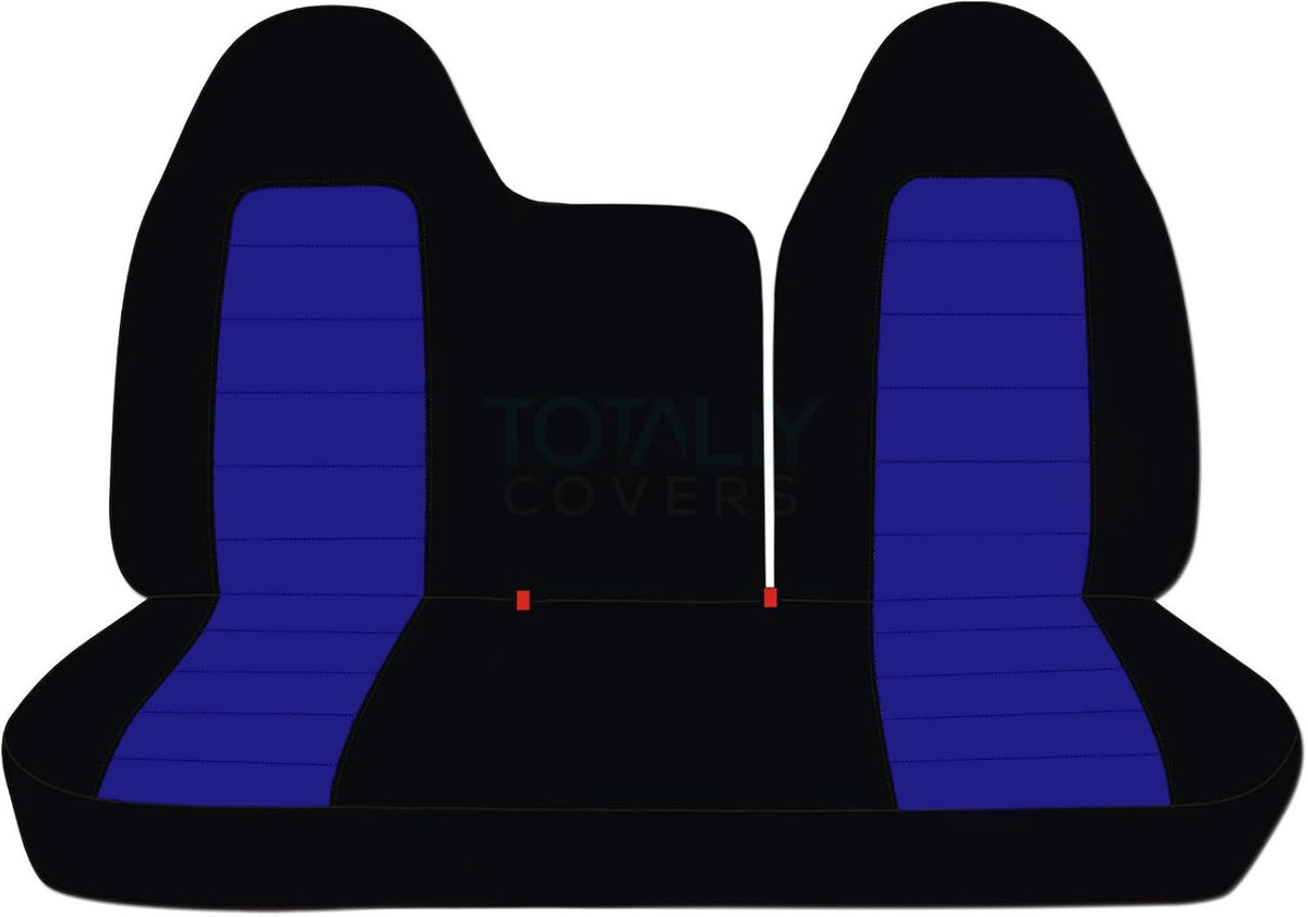 Black & Yellow Two-Tone Truck Seat Covers Q777314