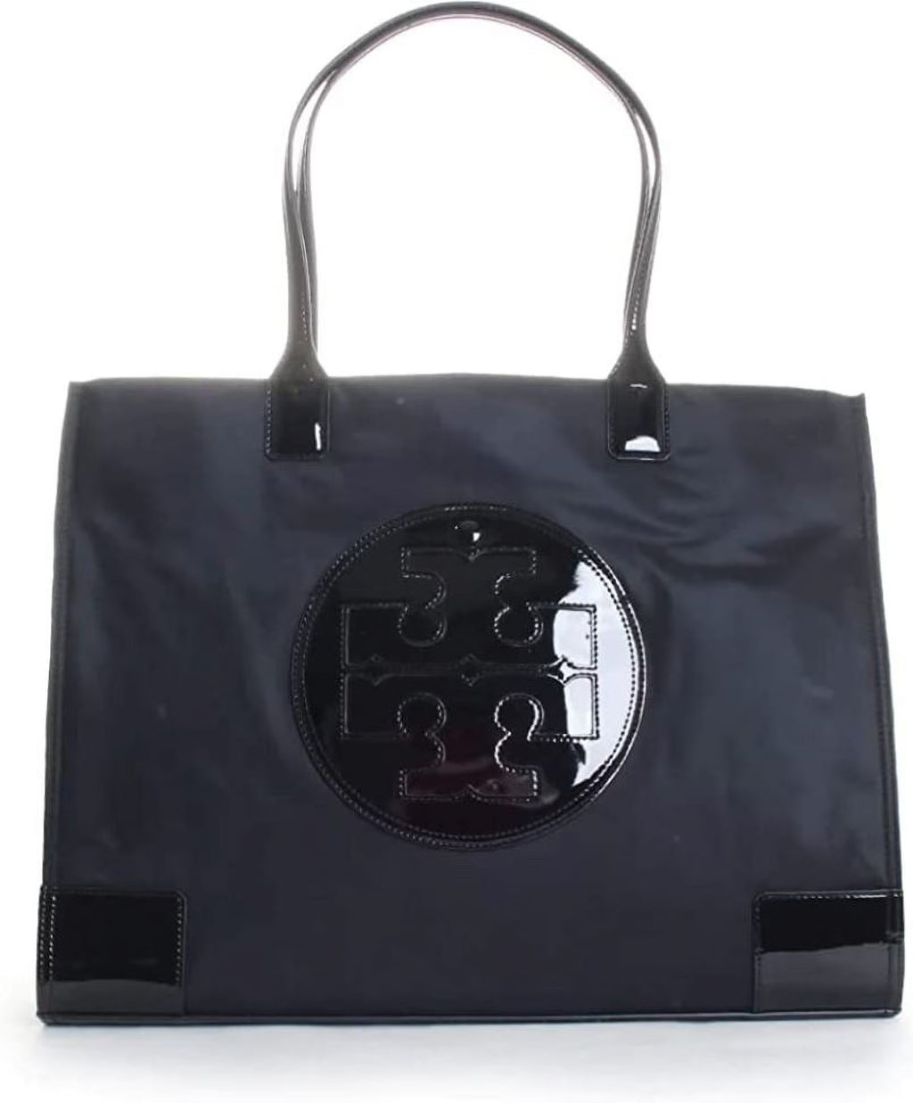 Black Patent Tote Bag U28727