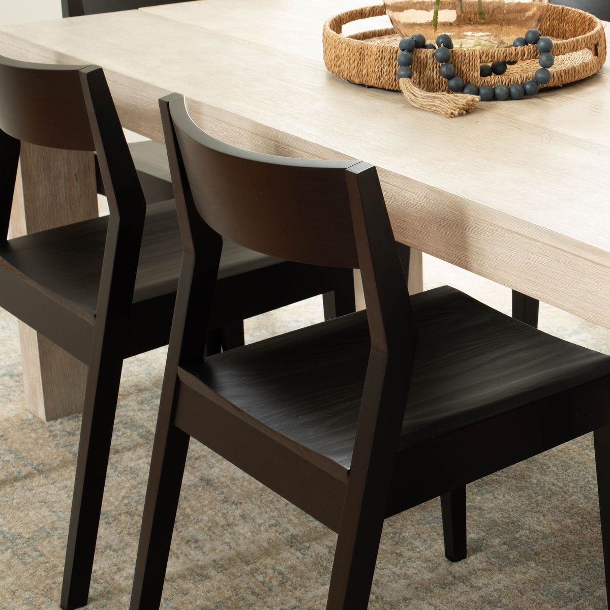 Black Solid Wood Dining Chair S559