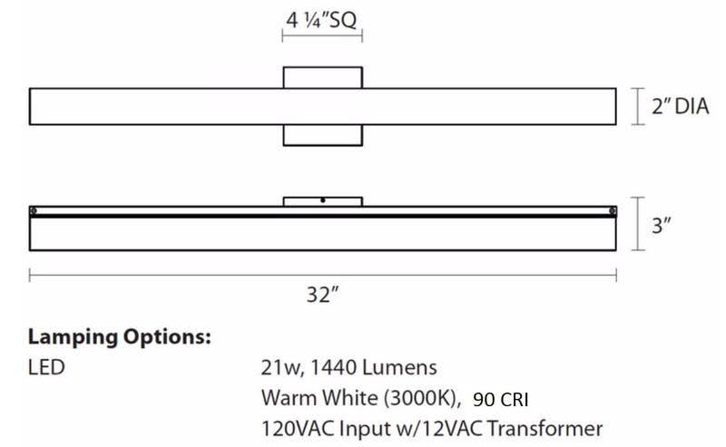 Satin Nickel LED Bath Bar N15751