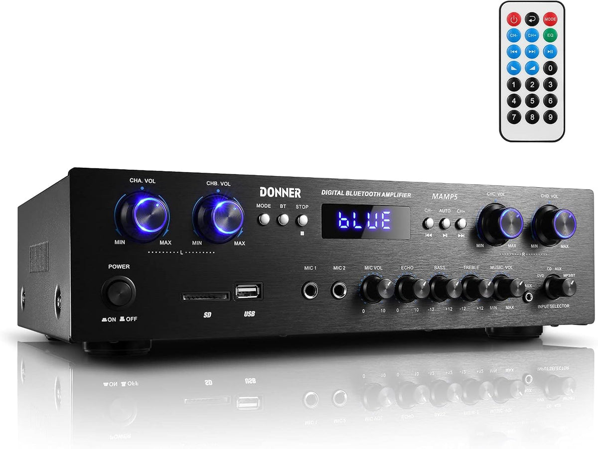 4 Channel 440W Peak Power Stereo Audio Amplifier Receiver Z617705