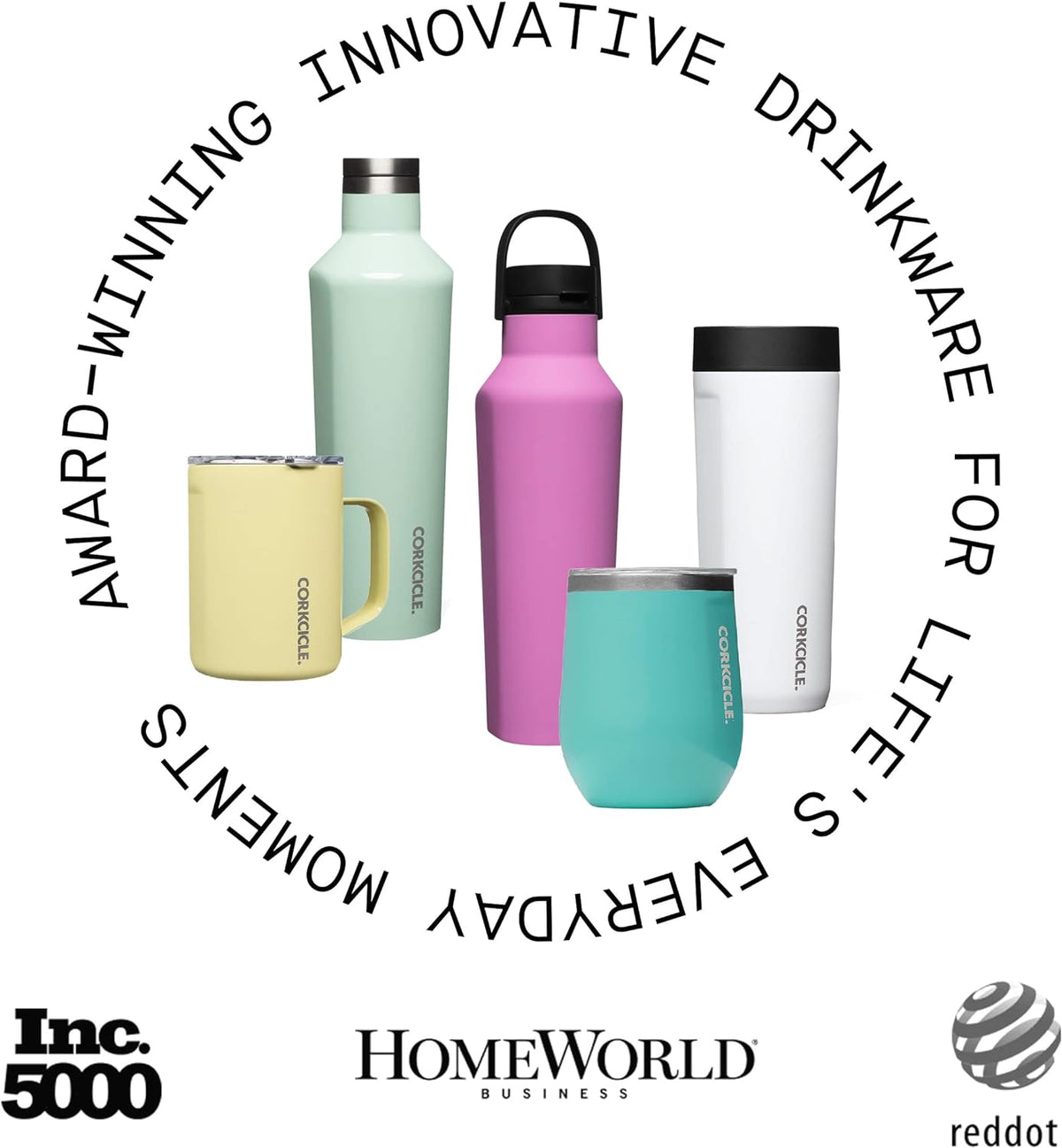 Insulated Water Bottle With Lid, 16 Oz V73856