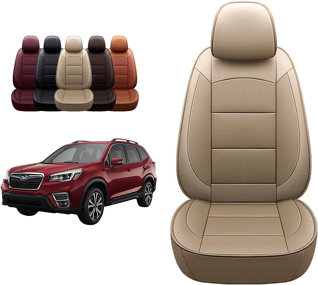 Black Leather Seat Covers for Forester G686
