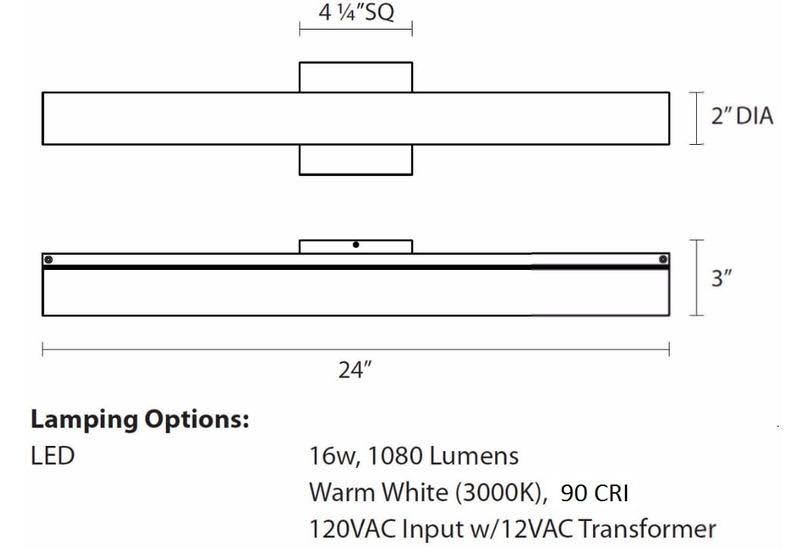 Satin Nickel LED Bath Bar N15751