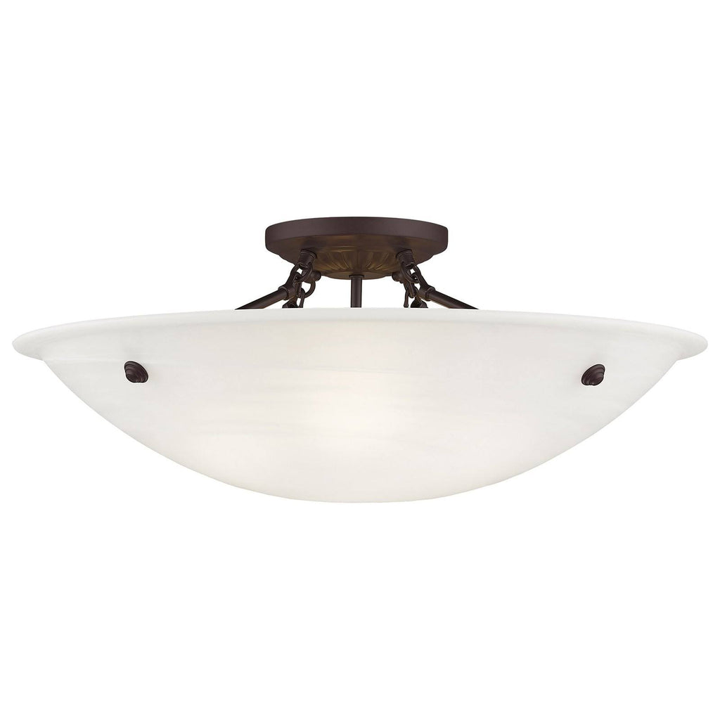 4 Light Flush Mount Antique Brass Y748009