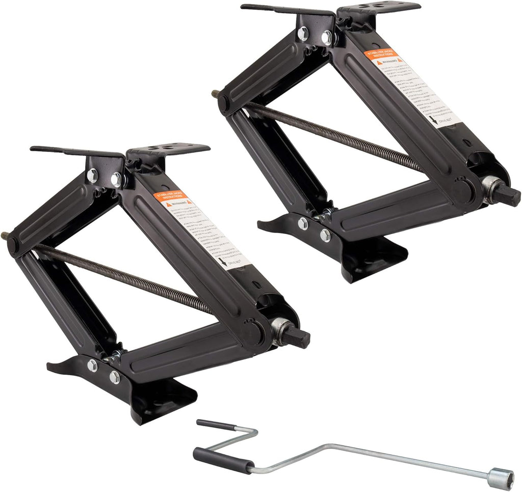 RV Scissor Jack 5000 LB Capacity Heavy Duty Leveling Jack 2-Pack F108