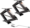 RV Scissor Jack 5000 LB Capacity Heavy Duty Leveling Jack 2-Pack F108