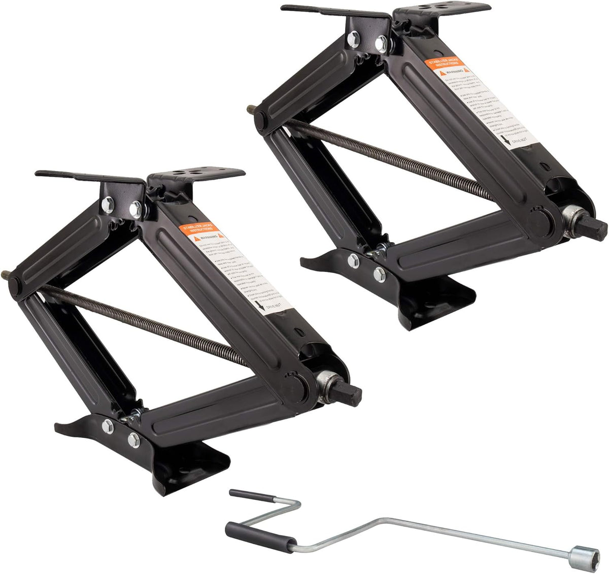 RV Scissor Jack 5000 LB Capacity Heavy Duty Leveling Jack 2-Pack F108
