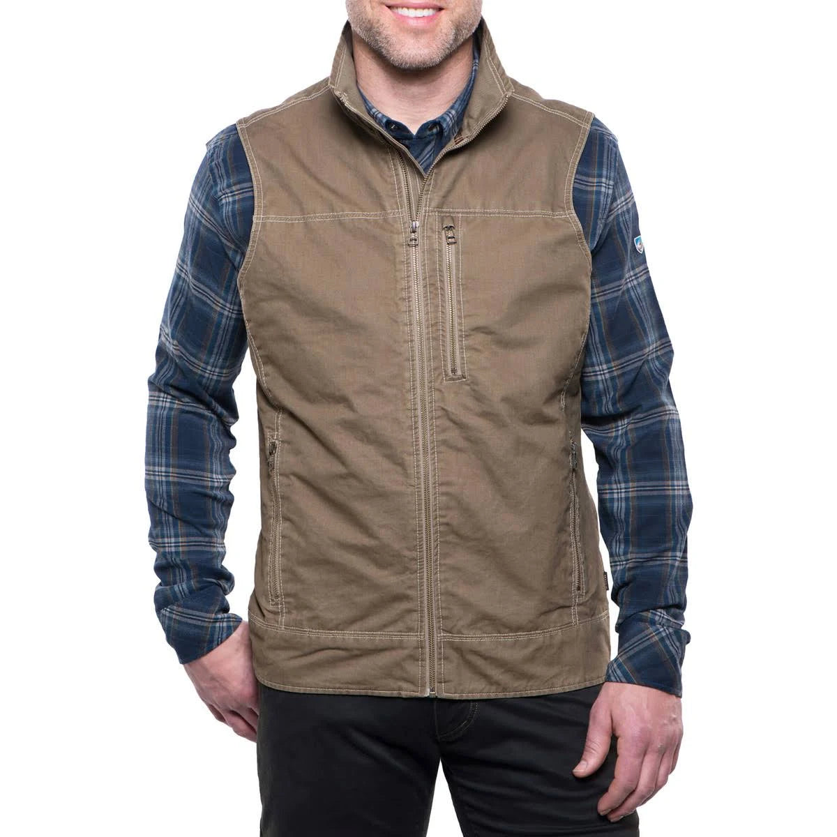 Khaki Burr Vest Y2069