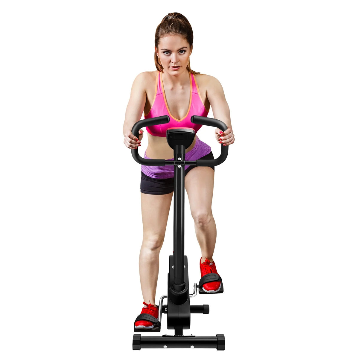 Stationary Indoor Cycling Bike with Seat Cushion and Digital Display M9651