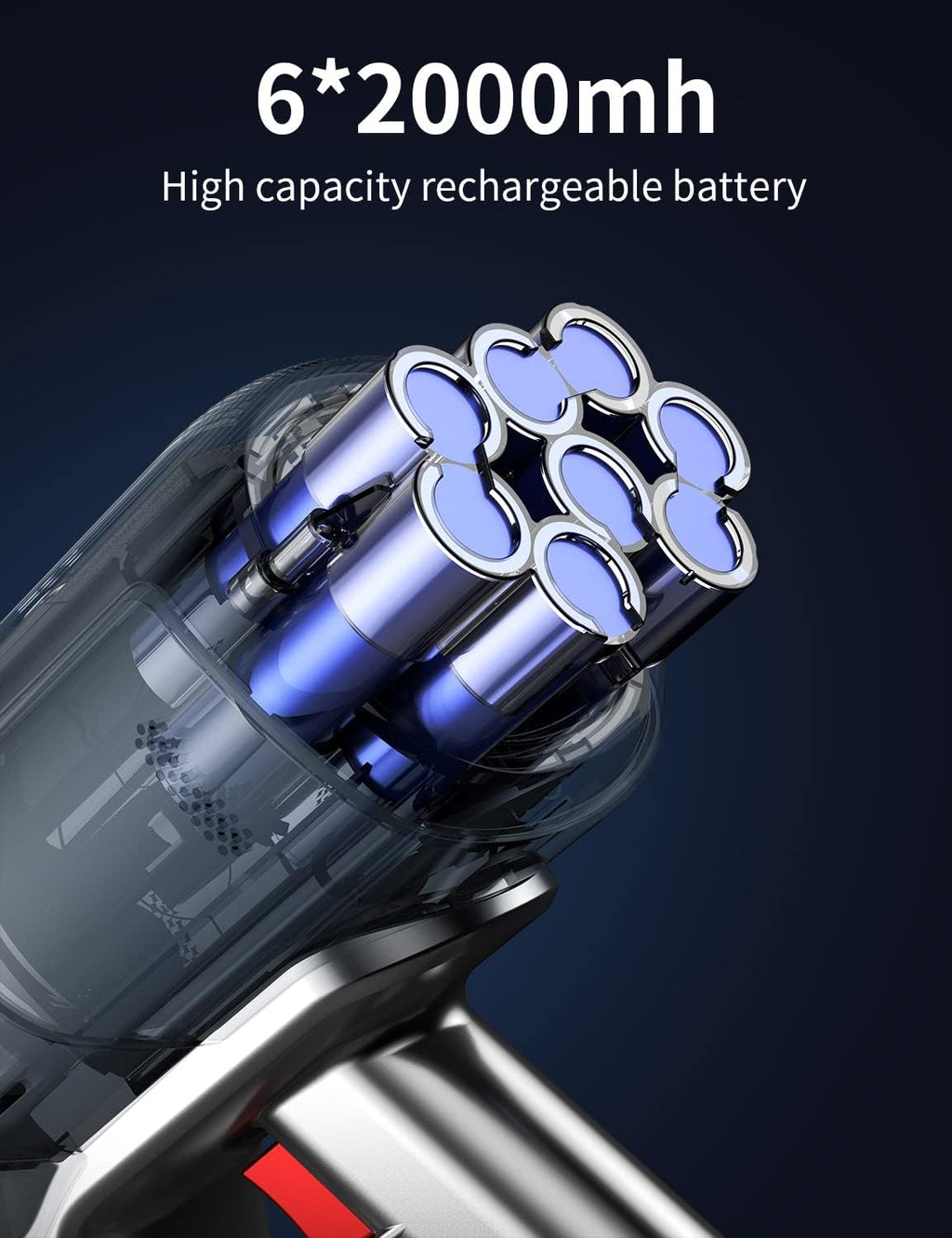 Cordless Stick Vacuum with 25Kpa Suction, 40min Runtime V219855